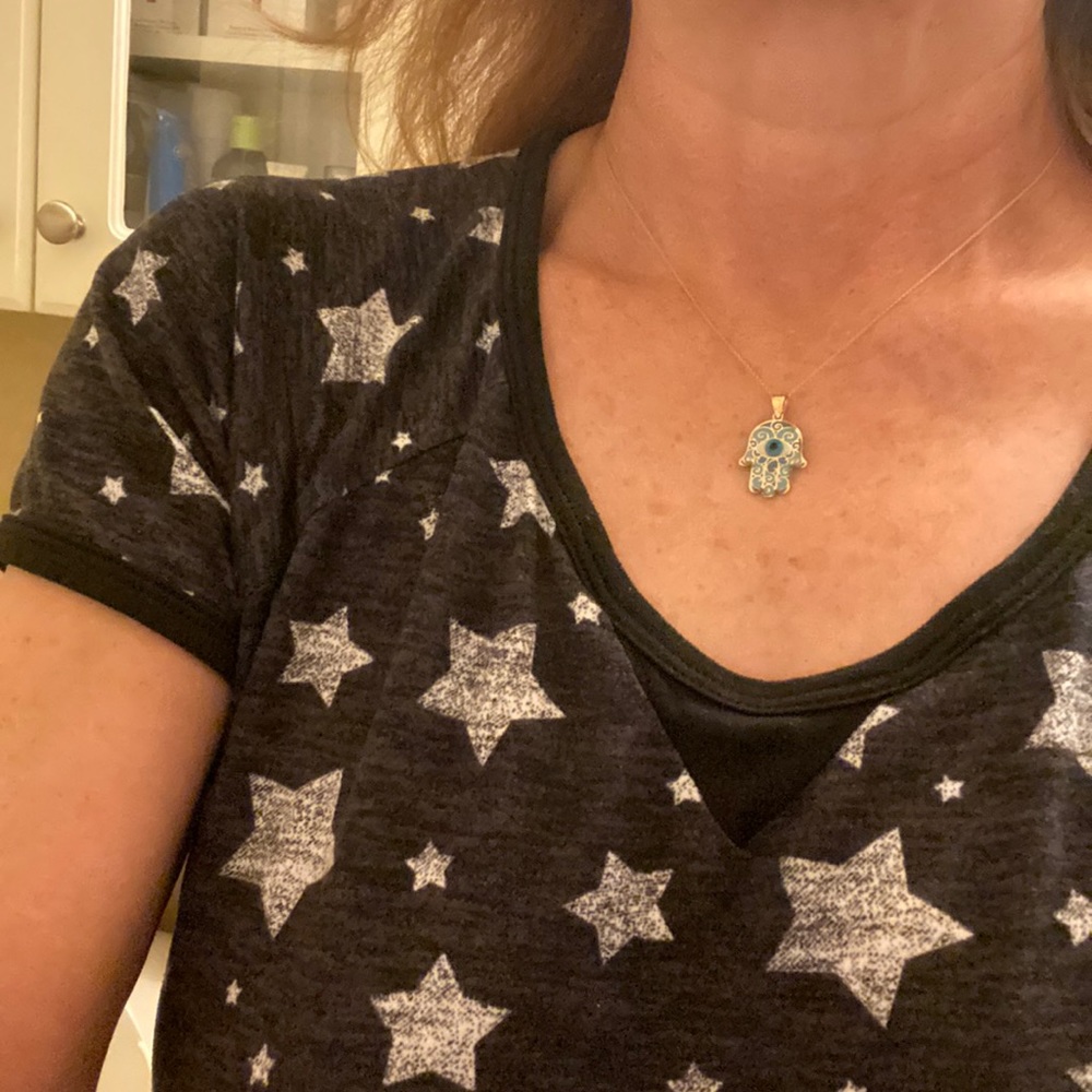 Hamsa pendant necklace